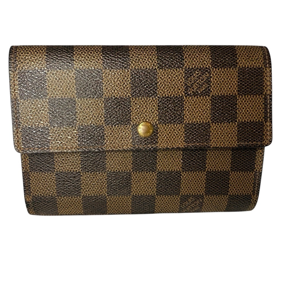 Louis Vuitton Damier Ebene Porte Tresor Etui Papier Wallet SP0091